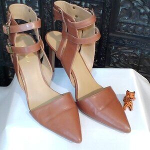 Womens Nine West Brown Size 10 Heels